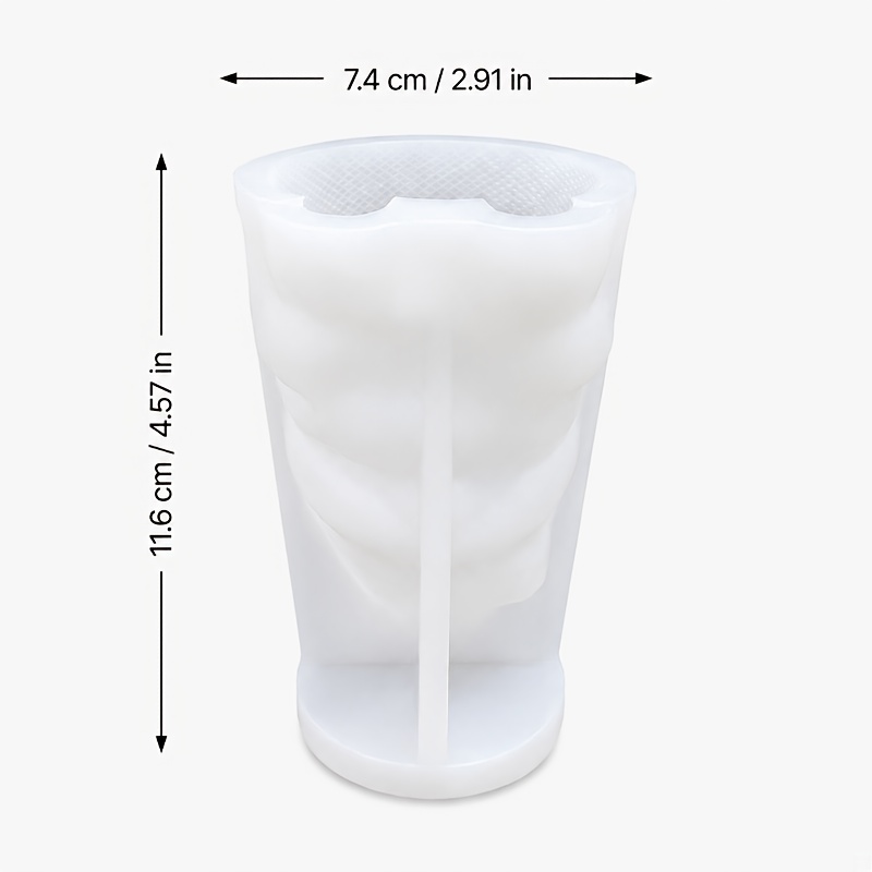 TEMU Moule de bougie gnome style cheminée hivernale, idéal pour la résine, les bougies et l'artisanat en , créez une décoration de table de Noël, des