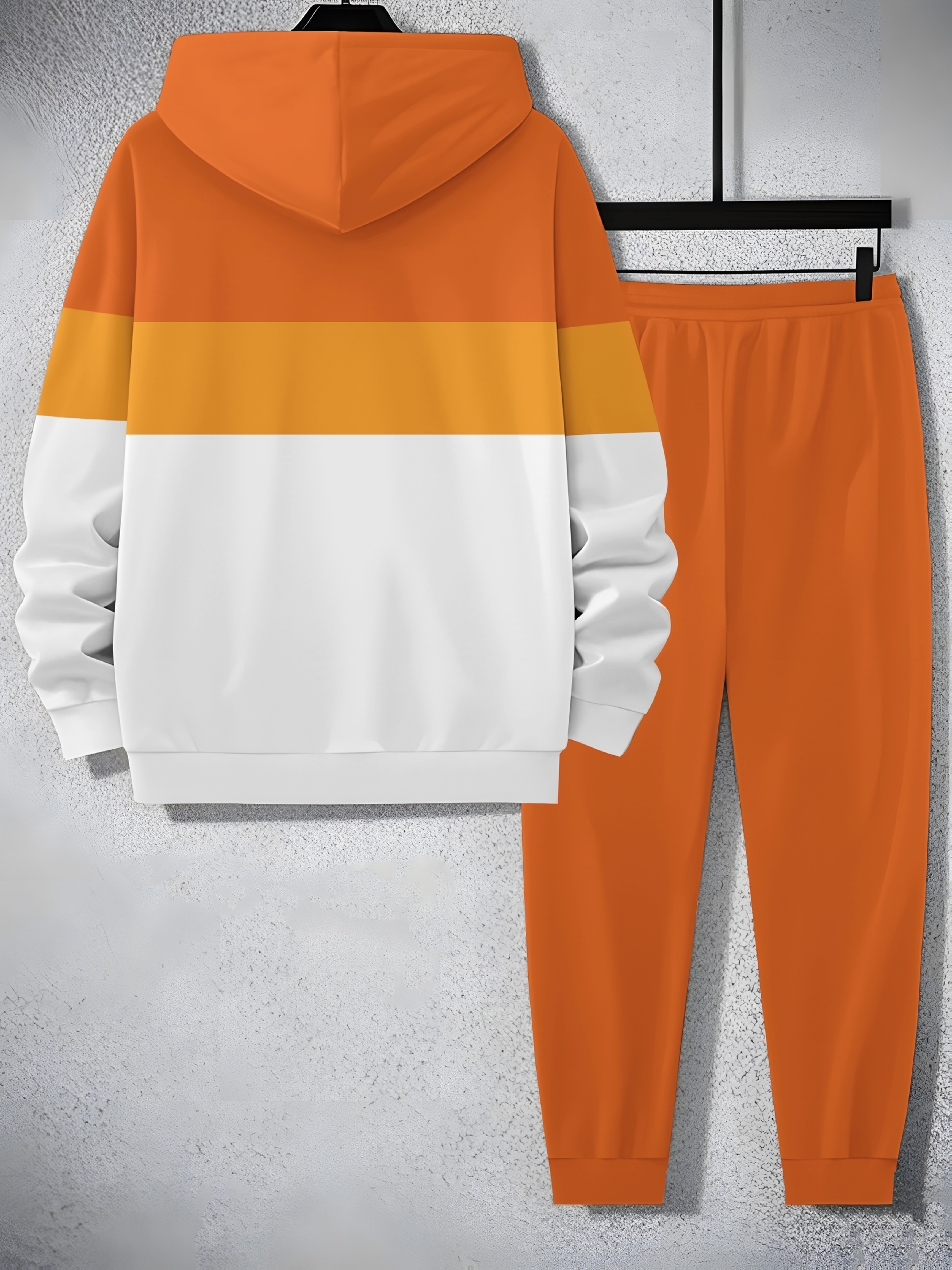   2025 mens trendy sweatshirt set two piece sweatshirt and pants sporty print elements christmas halloween special Product details 19
