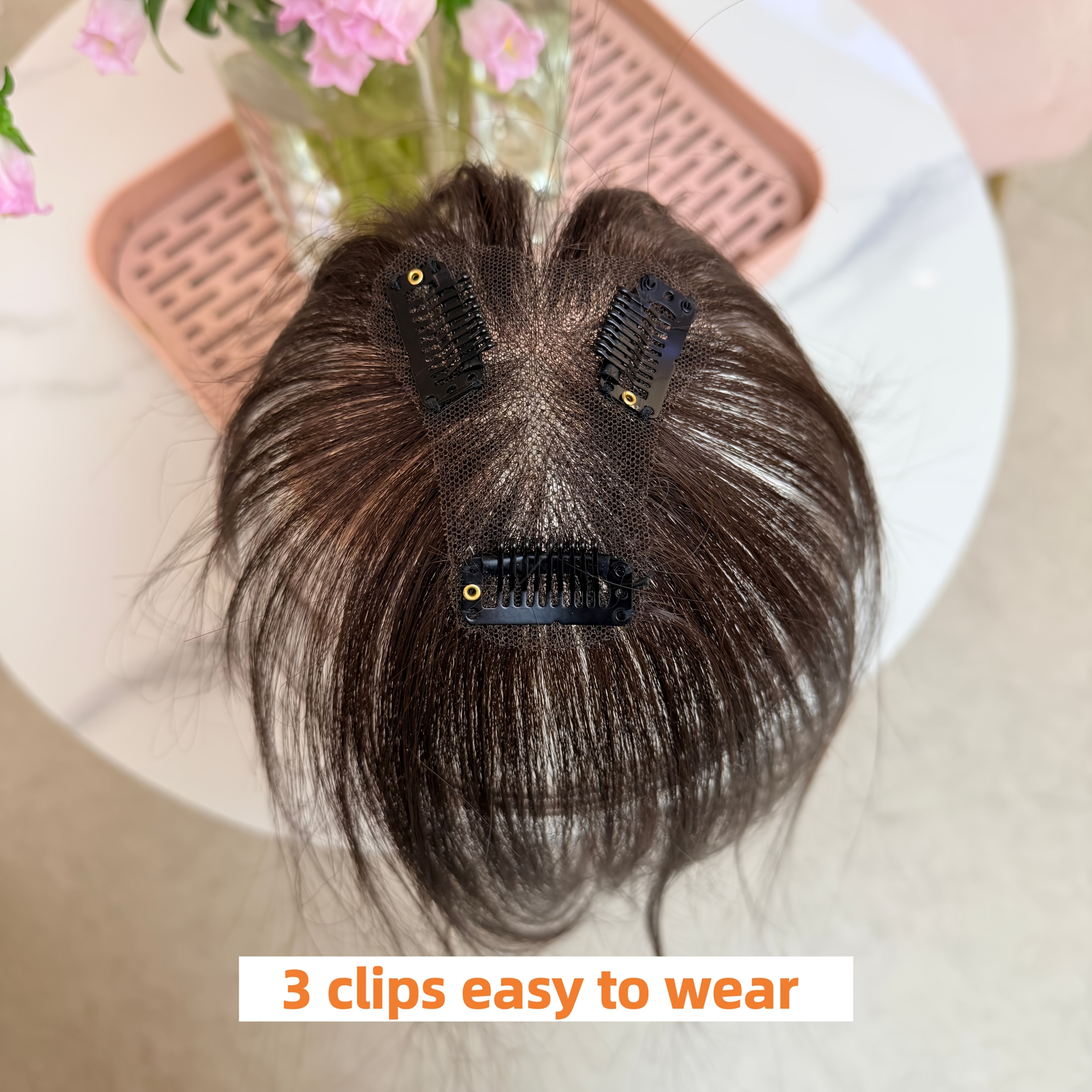 real human hair toppers women suitable thinning hair - Temu  display picture 2