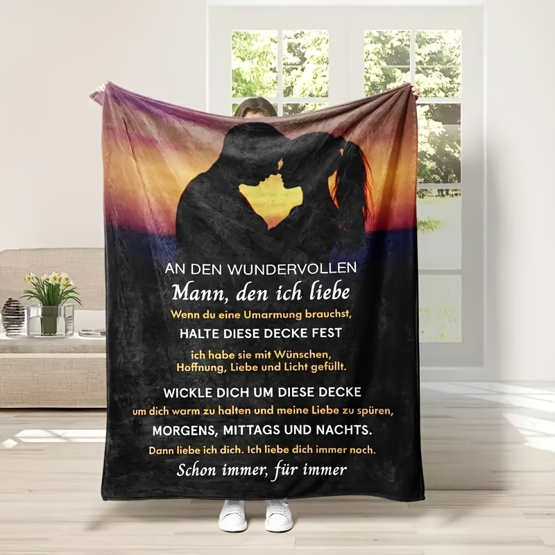 

Flannel -printed Blanket - 's For Husband Or , For , , , Car, Sofa, Pet & Use