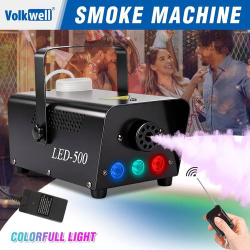 led fog smoke machine with wireless remote control 500w for party and stage effects