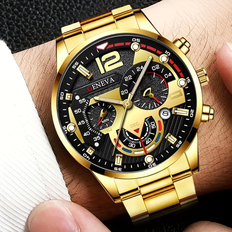 Fashionable Men's Round Quartz Watch for All Occasions