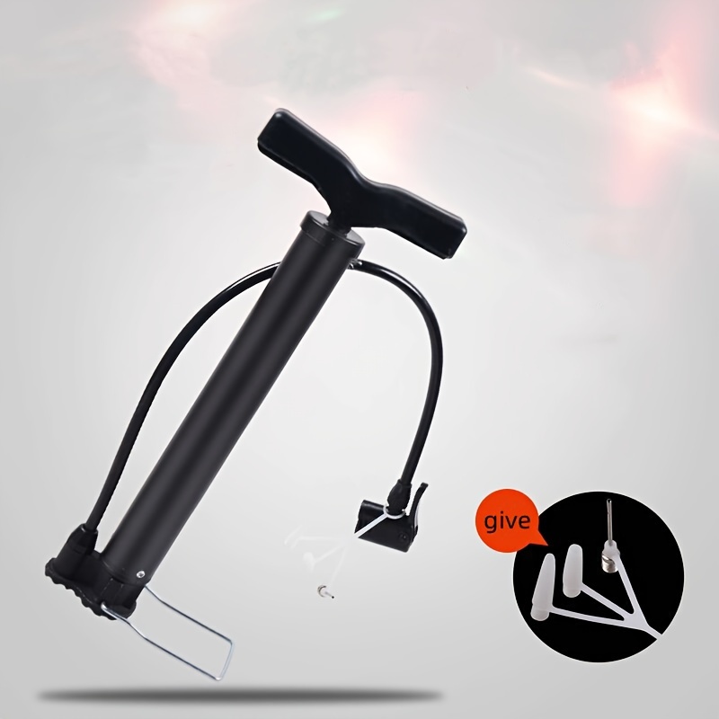 

1pc Portable Bicycle Tire Air Pump - Mini Floor Pump For Road, Mountain Bikes & More - Ball Included