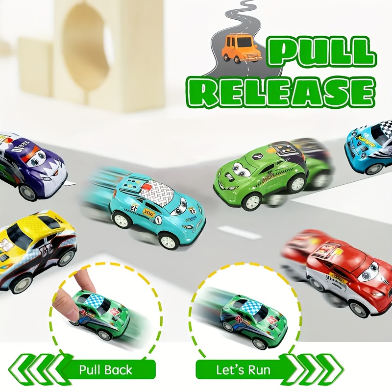 12pcs Random Racing Car Toy Set, Mini Vehicles