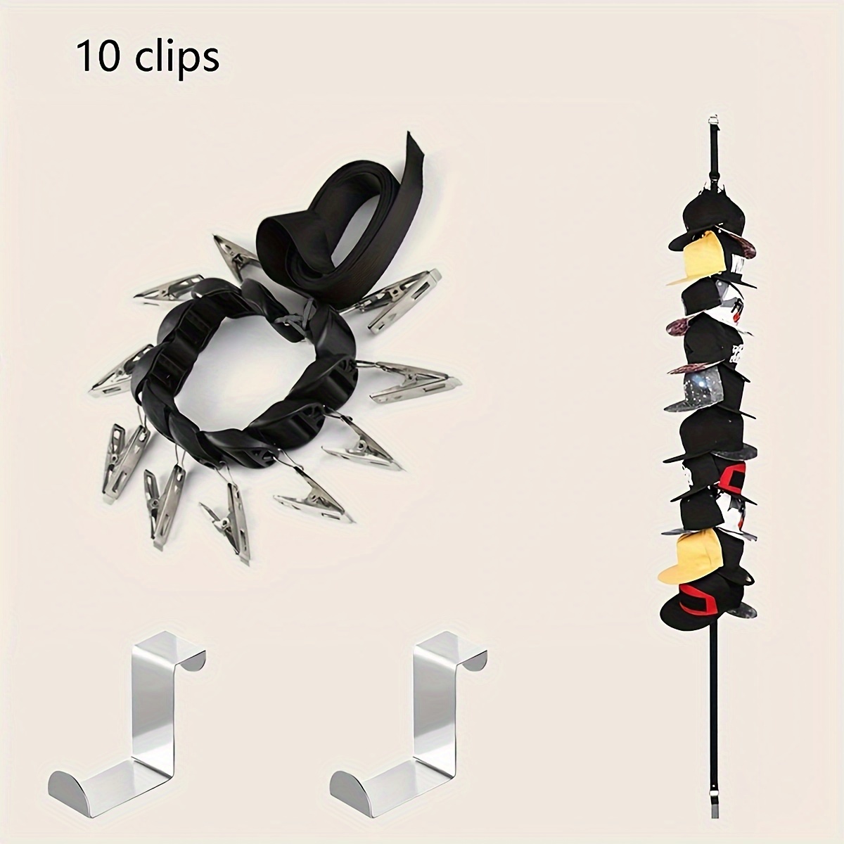 Clothespin hat rack hot sale