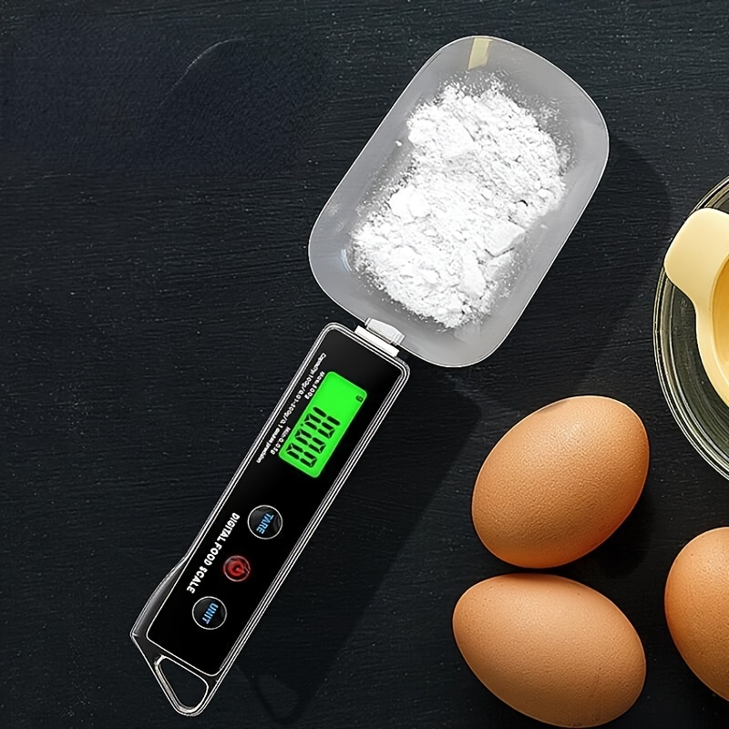 E-shop ., Elektronischer Messlöffel, Küchenwaage, Hochpräzise Digitaler Löffelwaage aus Edelstahl, & Praktisch, 100G/0.01-500G/0.1G Küchenmessung,