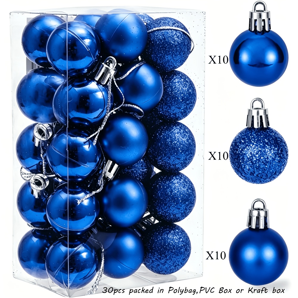 TEMU Lot de 30 pièces, Pendentif sphérique de , 1.18/1.57/2.36 pouces - Décoration à suspendre, Boule à suspendre parfaite pour décorations de fête