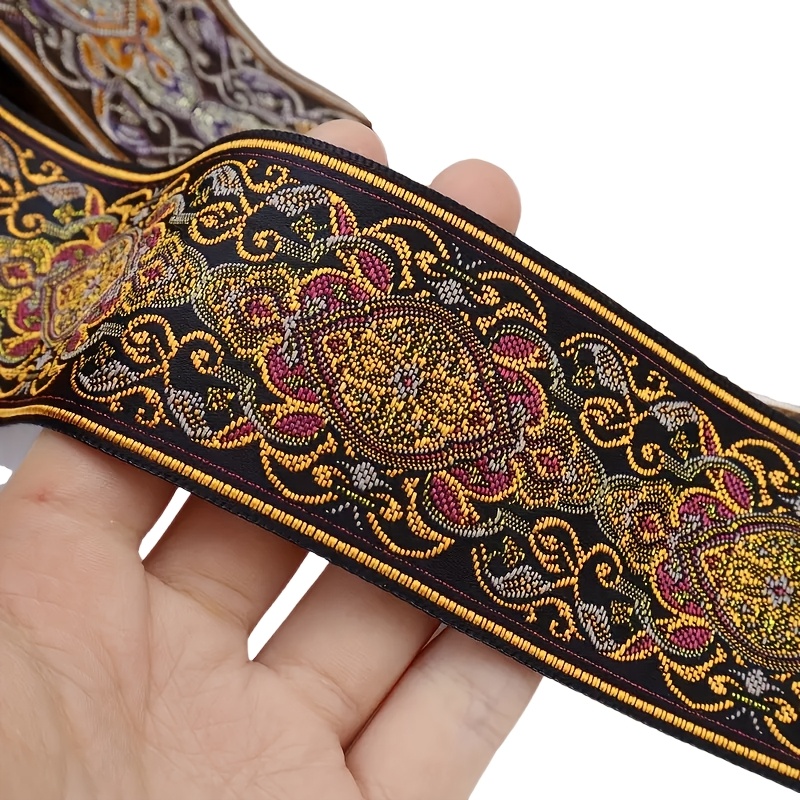 Vintage Embroidered Jacquard Lace Ribbon for Crafts
