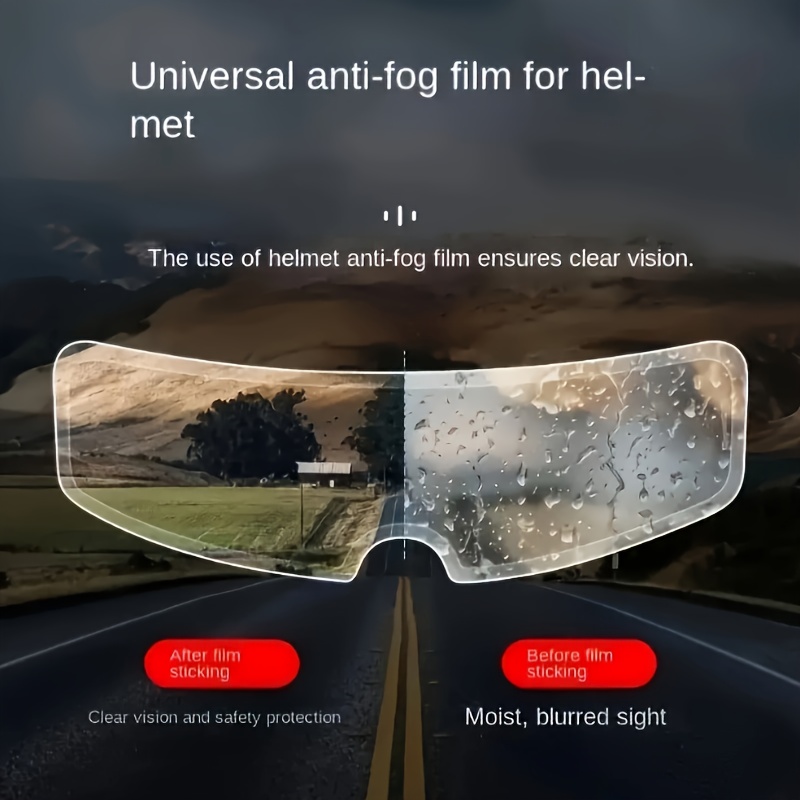 

Universal -fog Film For Helmet - Pet , , Unisex-adult, Helmet -fogging, -, Uv , Moisture-, All- Helmet Film - 1/2