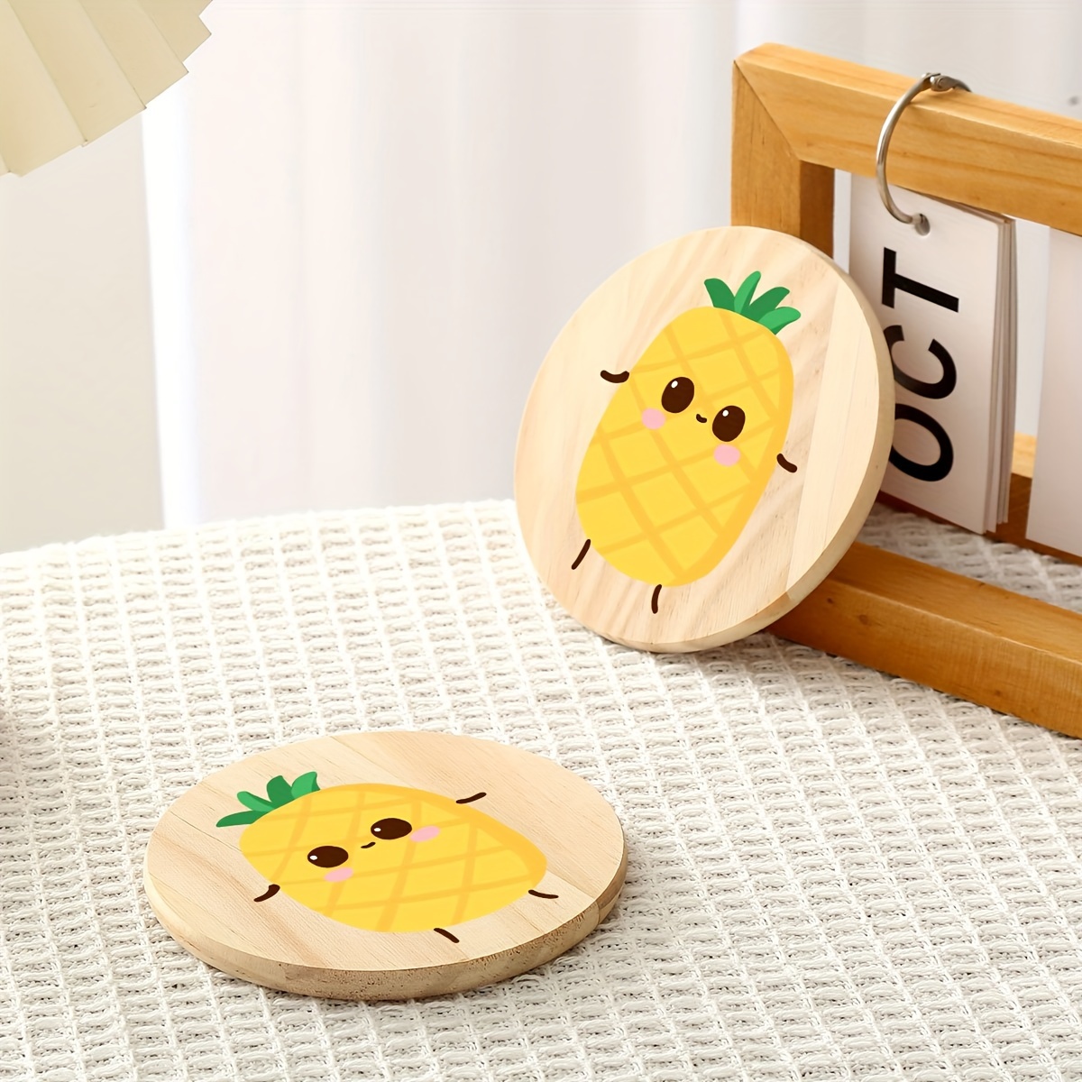 

Adorable Pineapple Coaster: Handcrafted Cozy With Cute Design, Perfect For Home Decoration And Festive Gifts