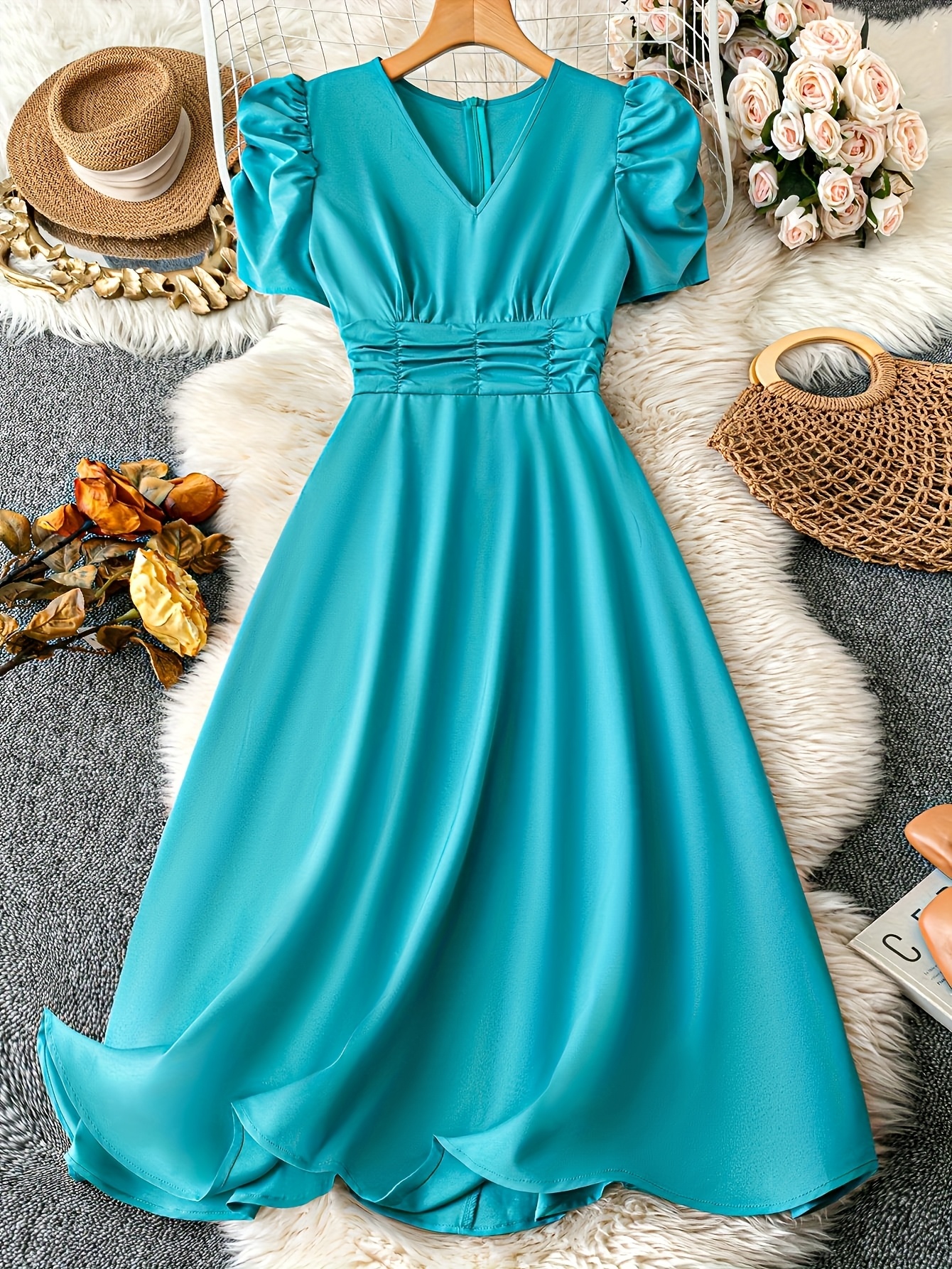 temu blue dress blue dress sold on Temu United States