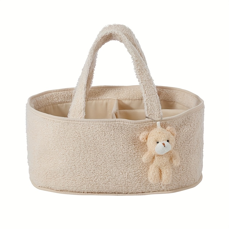 E-shop Ovale Teddybär-faltbare Aufbewahrungstasche/Windelkorb/Windel-/Handtuch-Aufbewahrungsbox – ein leichtes Geschenk für