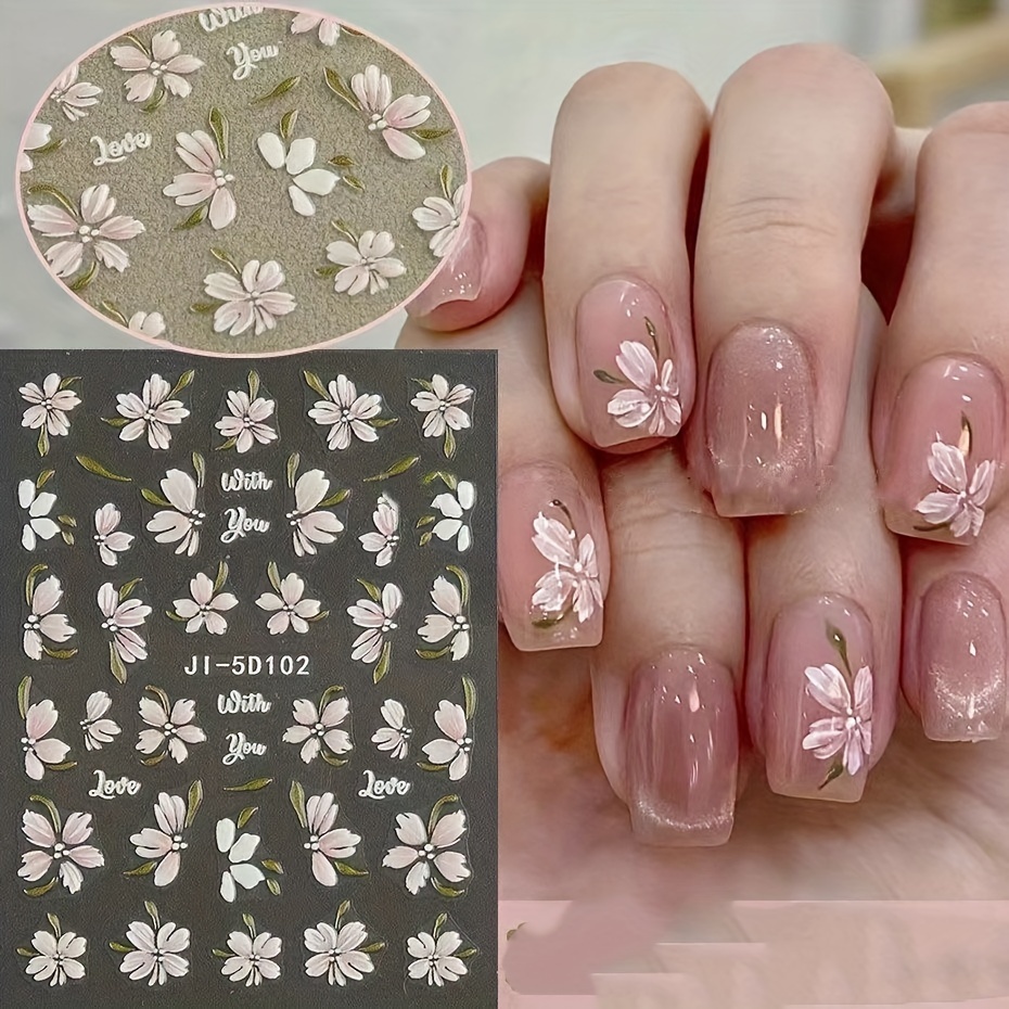 

Autocollant pour Ongles Relief en Dimensions Peint à Fleur d'Ongle en Dimensions