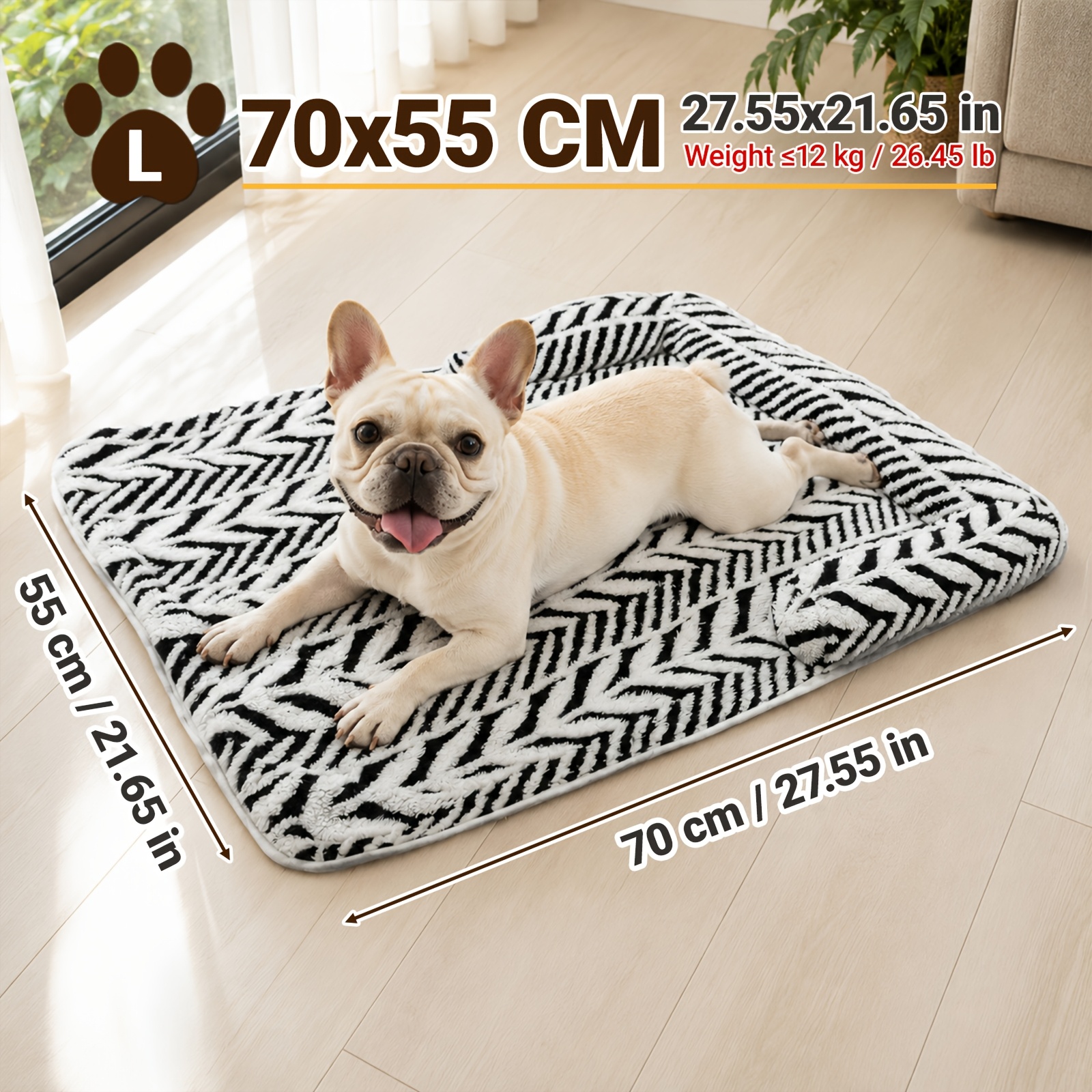 TEMU [new Upgraded Style] Sofa Bed Dog Mattress, Plush Pet Sofa Bed With Cushion, Indoor Kitten Puppy Non-slip Furniture Protector