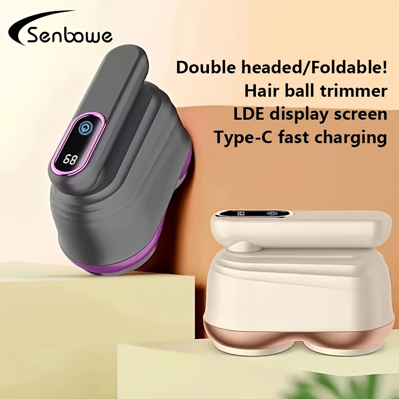 

Senbowe Double Head Hair Ball Trimmer: Rechargeable Hair Ball Remover For Household Clothes And Woolen Fabrics