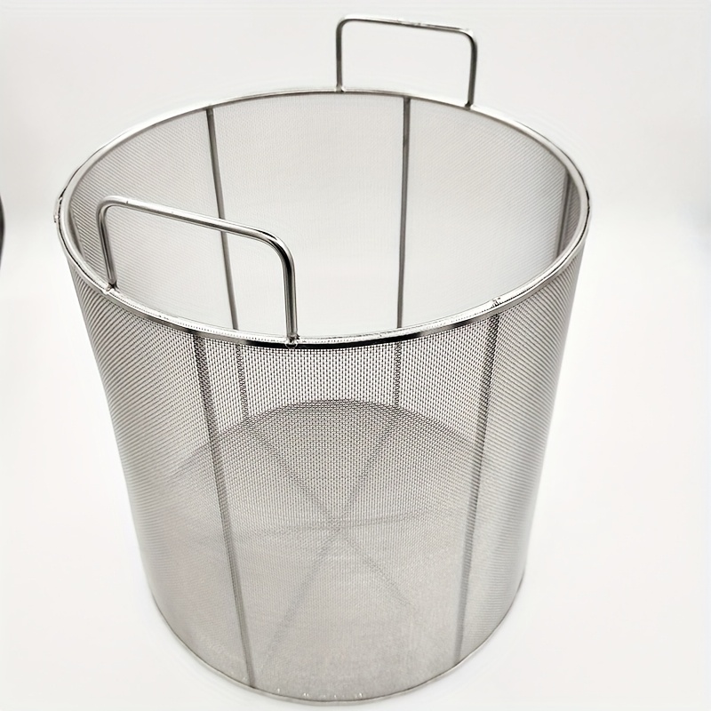 304 stainless steel mesh basket durable metal filter mesh for washing draining and separating   cooking steaming and infusing contemporary design with handles kitchen essentials contemporary style   material shelf baskets