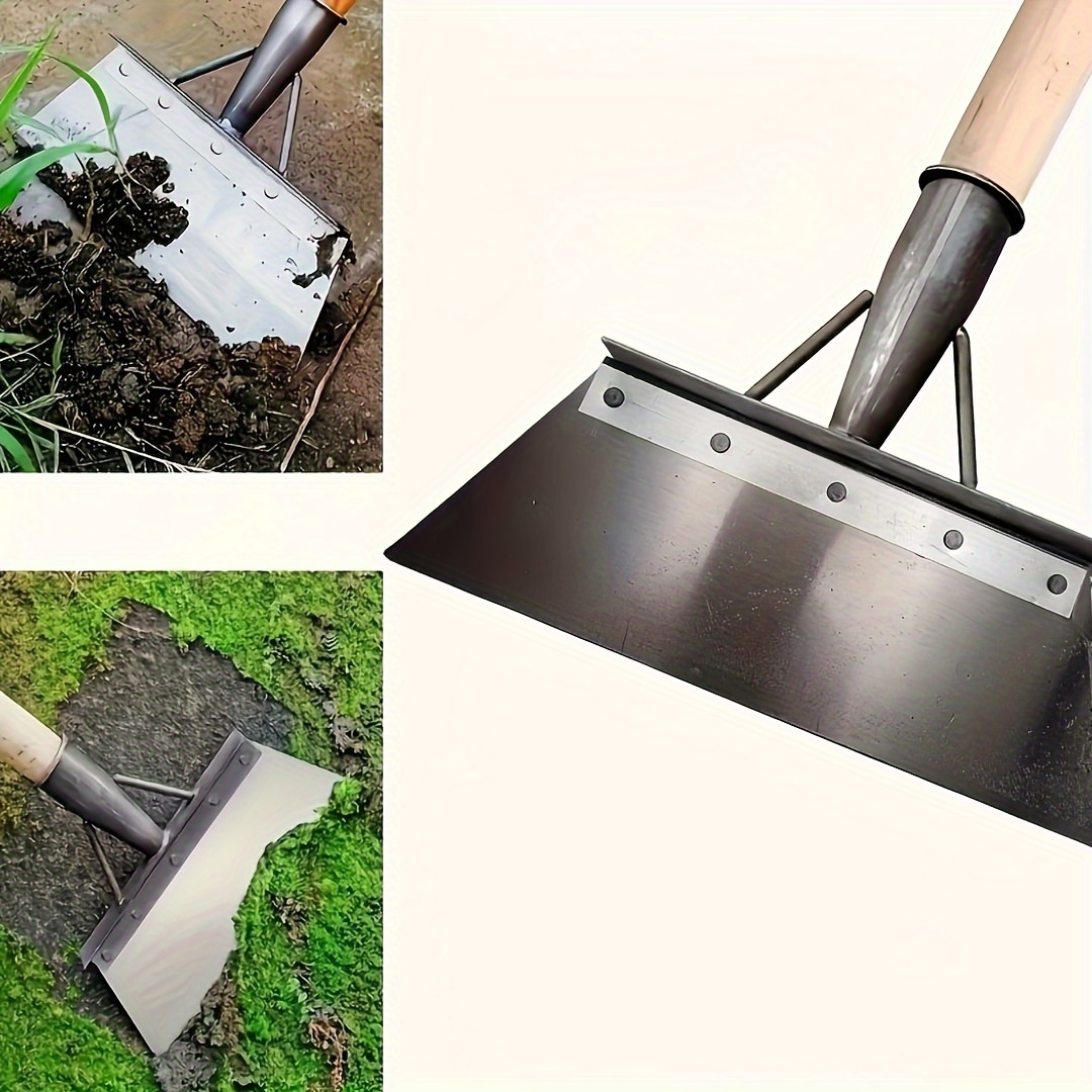 

1pc, Multi-functional Garden Shovel, Outdoor Garden Cleaning Shovel, Not Included Handle, Stainless Steel Cleaning Shovel, Patio Remover Tool For Garden Lawn Yard Supplies