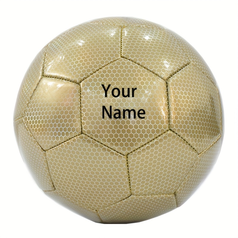 E-shop Individuell graviertes Fußball der Größe 5 - Personalisiertes Name und Logo, reflektierendes Design für Männer und Frauen - für , Geburtstag,