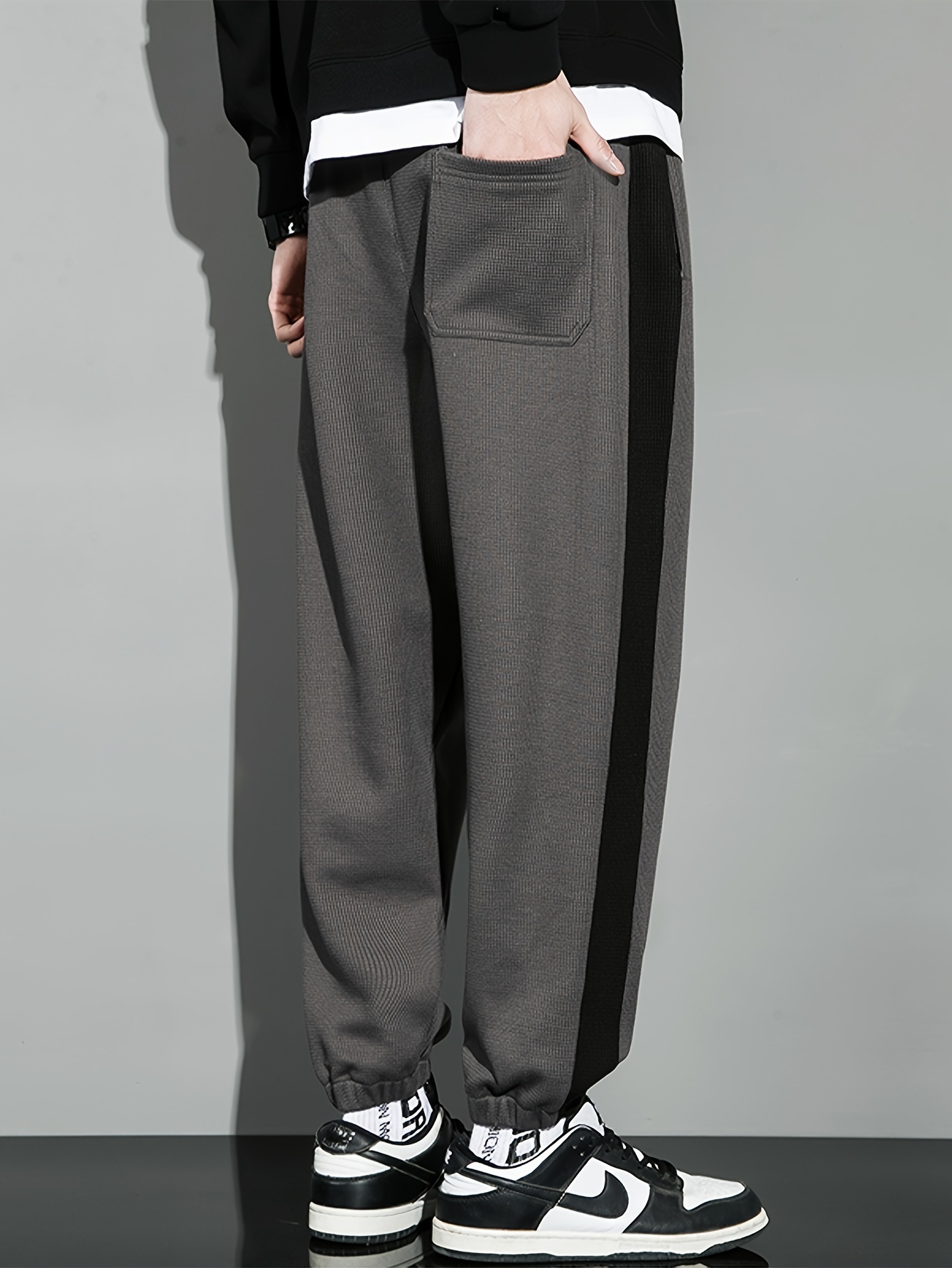Pantalon De Jogging Ample Homme - Poches Latérales, Taille élastique, Pour Sport Et Décontracté - 8