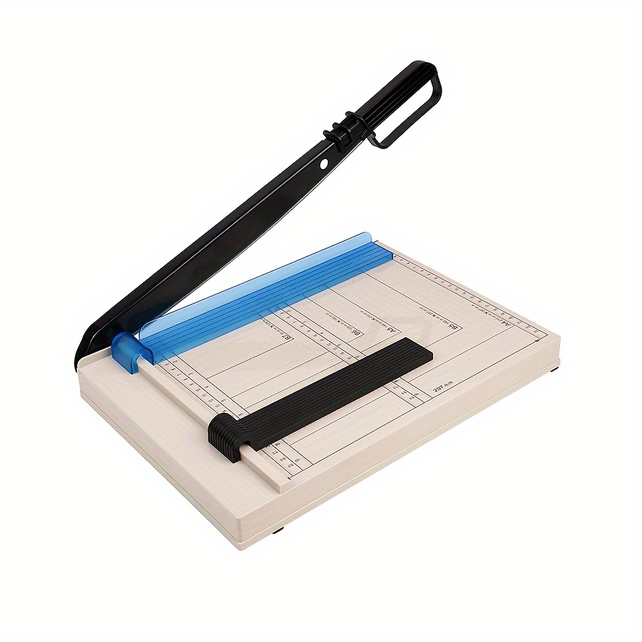 

1pc A4 Paper Cutter, Plastic Base, Capacity Of 12 Sheets, Paper Pressing Plate, Base With , A4 To B7 Sizes.