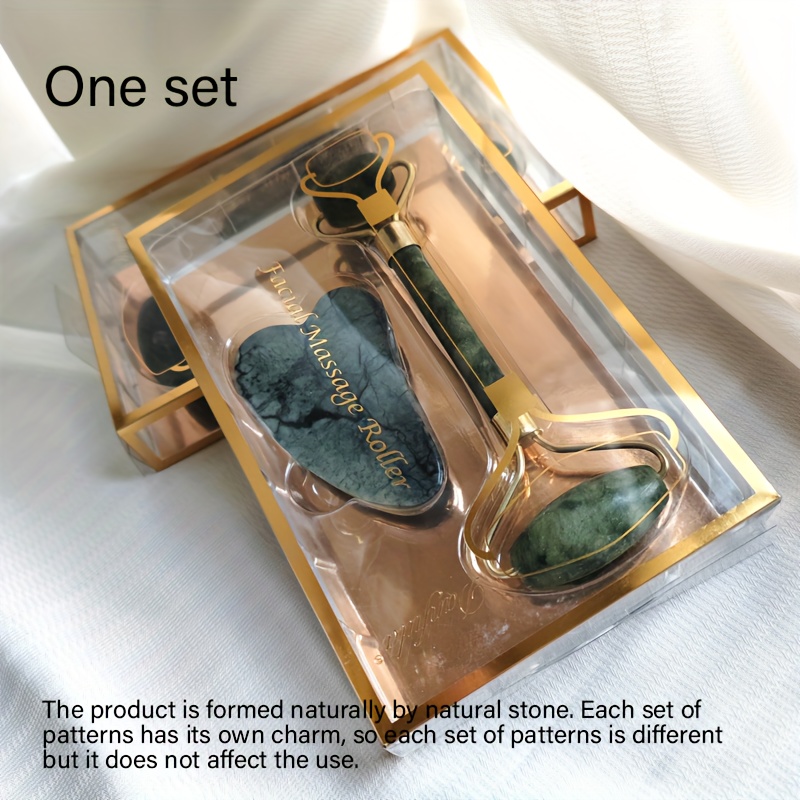 1 Set Jade Roller Beauty Tool-jade Massager-jade Gua Sha Board-jade Massager