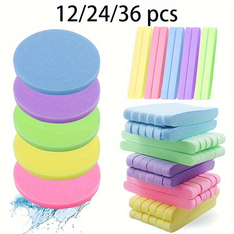 

12/24/36pcs Compressed Facial Sponges, Beauty Spa Sponges For Facial Cleaning, Massage, Makeup Removal, Outdoor Travel Supplies