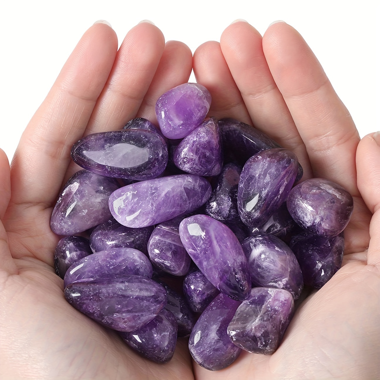 Bulk Amethyst Stone Polished Irregular Stone Balls for Crafts