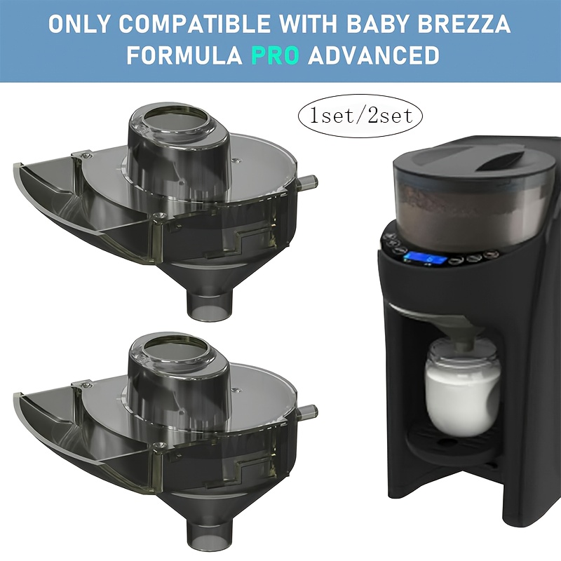 1 Sæt/2 Sæt Modersmilk Dispenser Udskiftnings Tragt Kompatibel med Brezza Udskiftningsdele Tragt Og Låg, Grå (Brystpumpe)