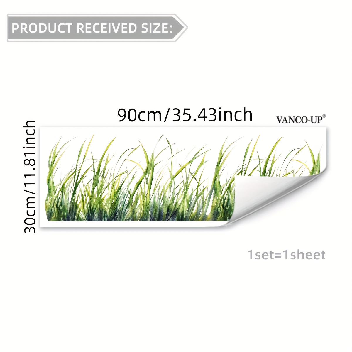 Image of A New Style Grass Wall Sticker For Beautifying And Decorating The Walls In Bedrooms, Living Rooms, And Bathrooms, Model M15077