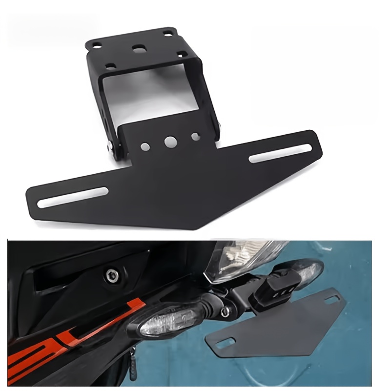 TEMU Support de porte-plaque d'immatriculation pour moto KTM 125 250 390 RC390 201-2023, accessoires moto, support arrière pour plaque