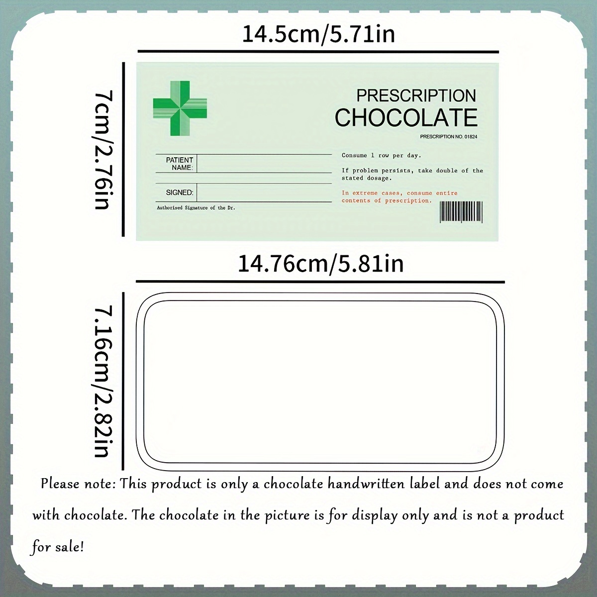prescription-chocolate-bar-labels-funny-novelty-vinyl-temu