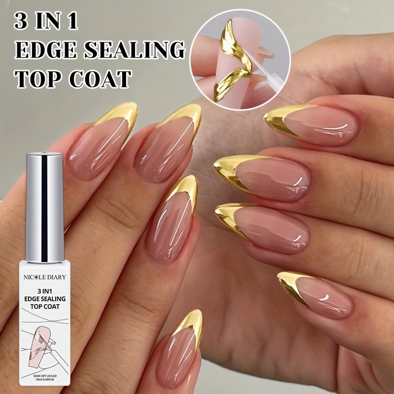 Image of Diary 10ml Edge Sealing For Mirror Nail Polish Liner Painting Filling Partial Nail Art Gel