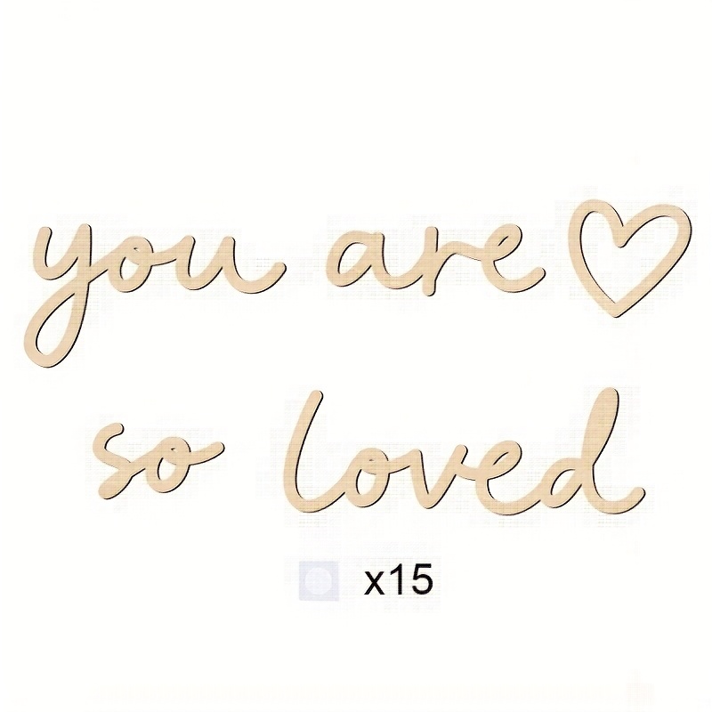 Image of You Are Wooden Wall Sign With Heart, Lovely Home Wall Decor, Wood Plaques, Wall Sticker, Perfect Gift For Family, Room, Or Playroom, Wall Art Wall Decor Christmas Halloween