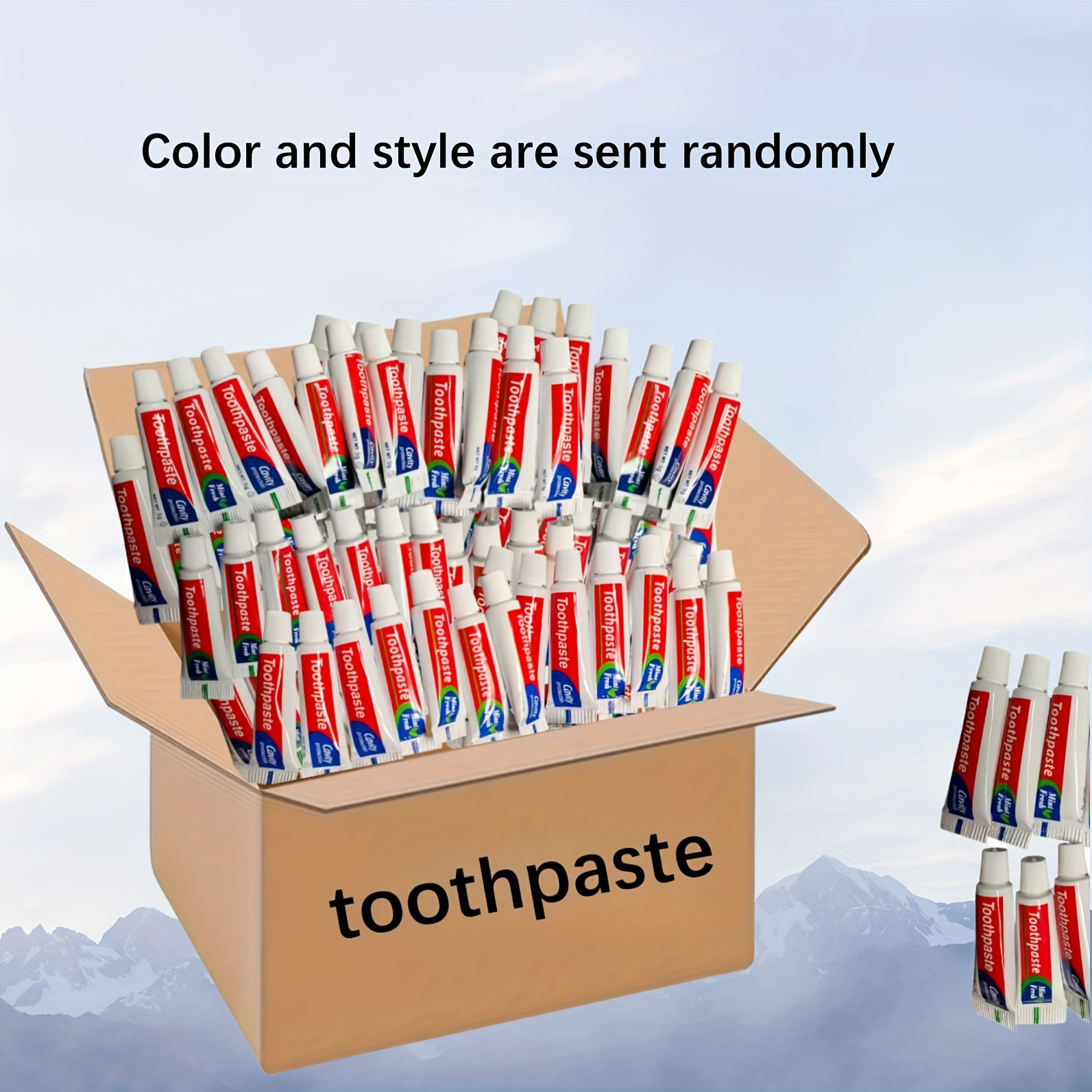 104 st/53st resestorlek tandkräm, 5g mini störrelse, bulk mint engångstandpasta för gäster hemlösa välgörenhetsetändtandsborste set | Handla På Temu Och Spara | Temu
