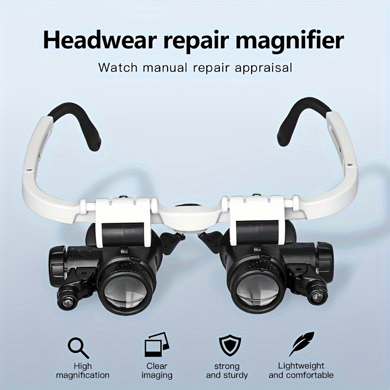 

Magnifier For , 2led -mounted -mounted Magnifier 10x 15x 20x 25x Lenses For Jewelry, , Welding, , -