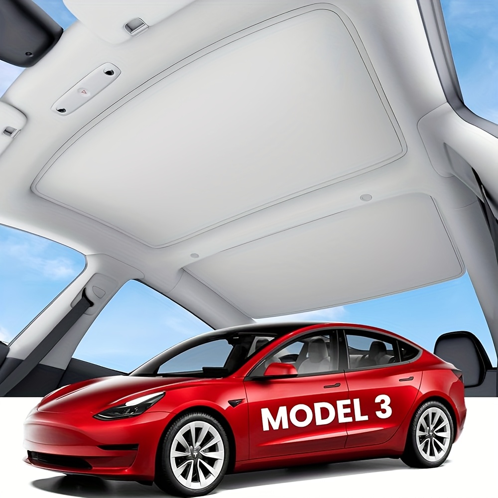 TEMU Scorching ? Essential For Model 3 Owners 2017-2023! This Sunshade Is A Must-have, Blocking Sunlight And Isolating Heat