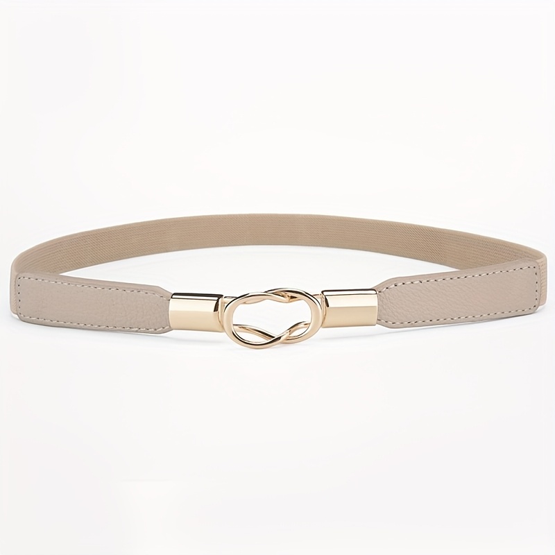 TEMU 1/3 Pack Summer Minimalist Polyester Belt For Women, Fashionable Elastic Stretch Decorative Solid Color Slim Waist Cincher For Daily Wear