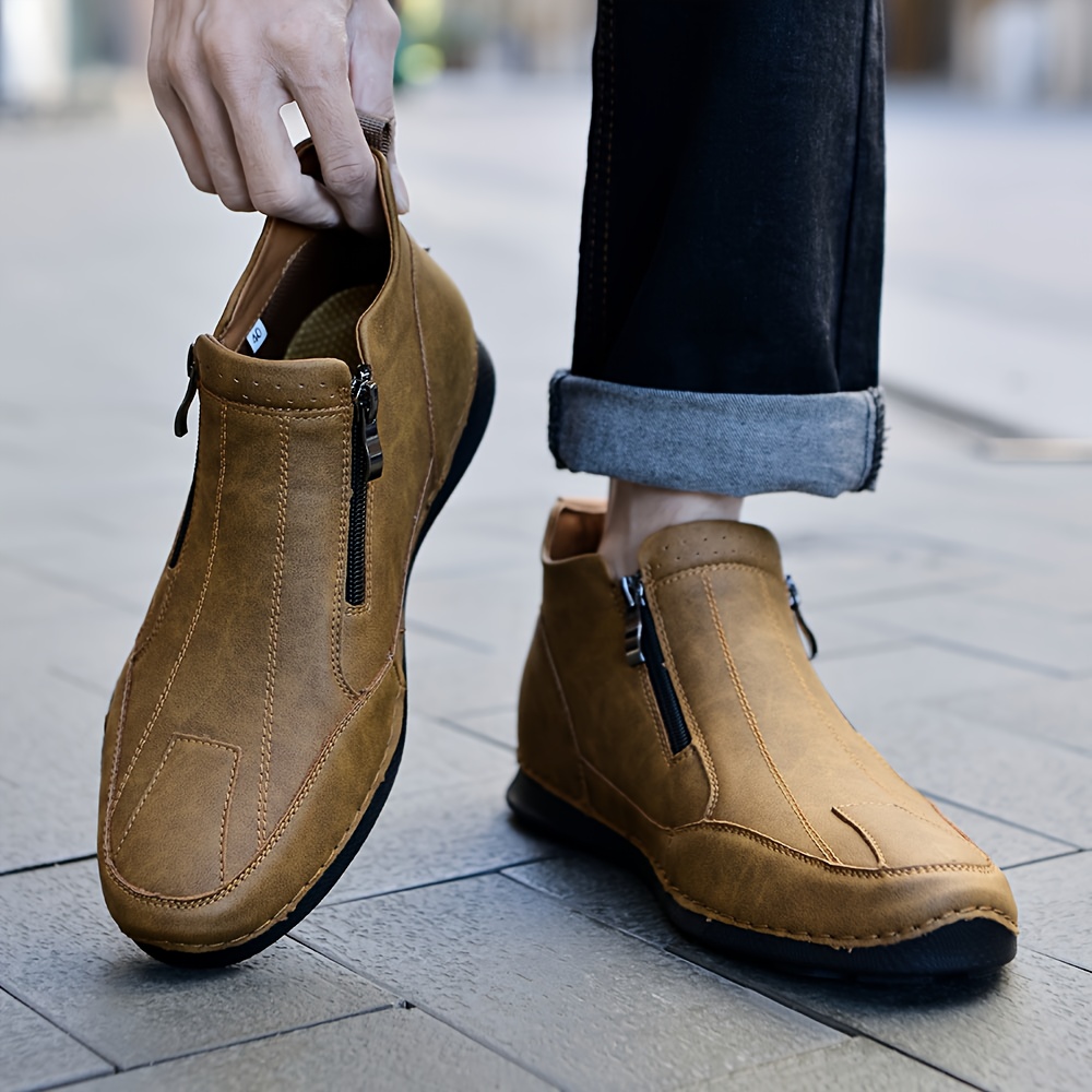 white christmas dresses Handmade Men Suede Chelsea Boot, Men Black Suede Ankle Boots, Casual Boots US 7 / Black / D main image 0