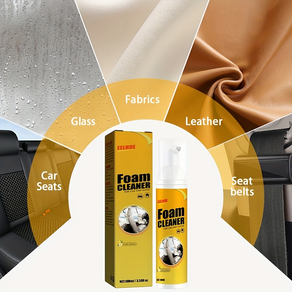 3pcs Multi-function Foam Cleaner, Interior Decoration Care - Effectively Remove The Stains In Plastic, Fabric And Leather Rooms, Leaving No Residue, Mild And Safe, Easy To Use, Very Suitable For Cars, Homes And Offices.