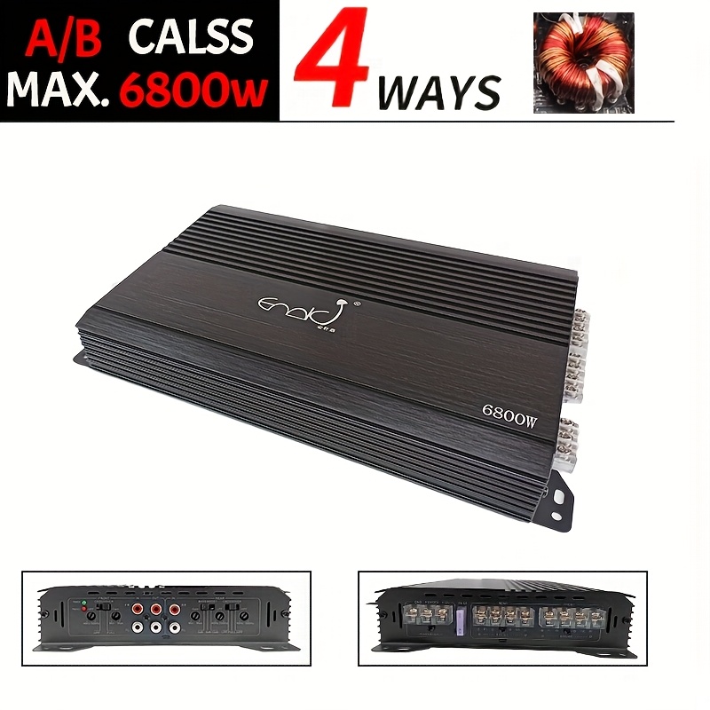 あゅみんページ 12v car amplifier 4 channels class ab 6800w amplifier - Temu South