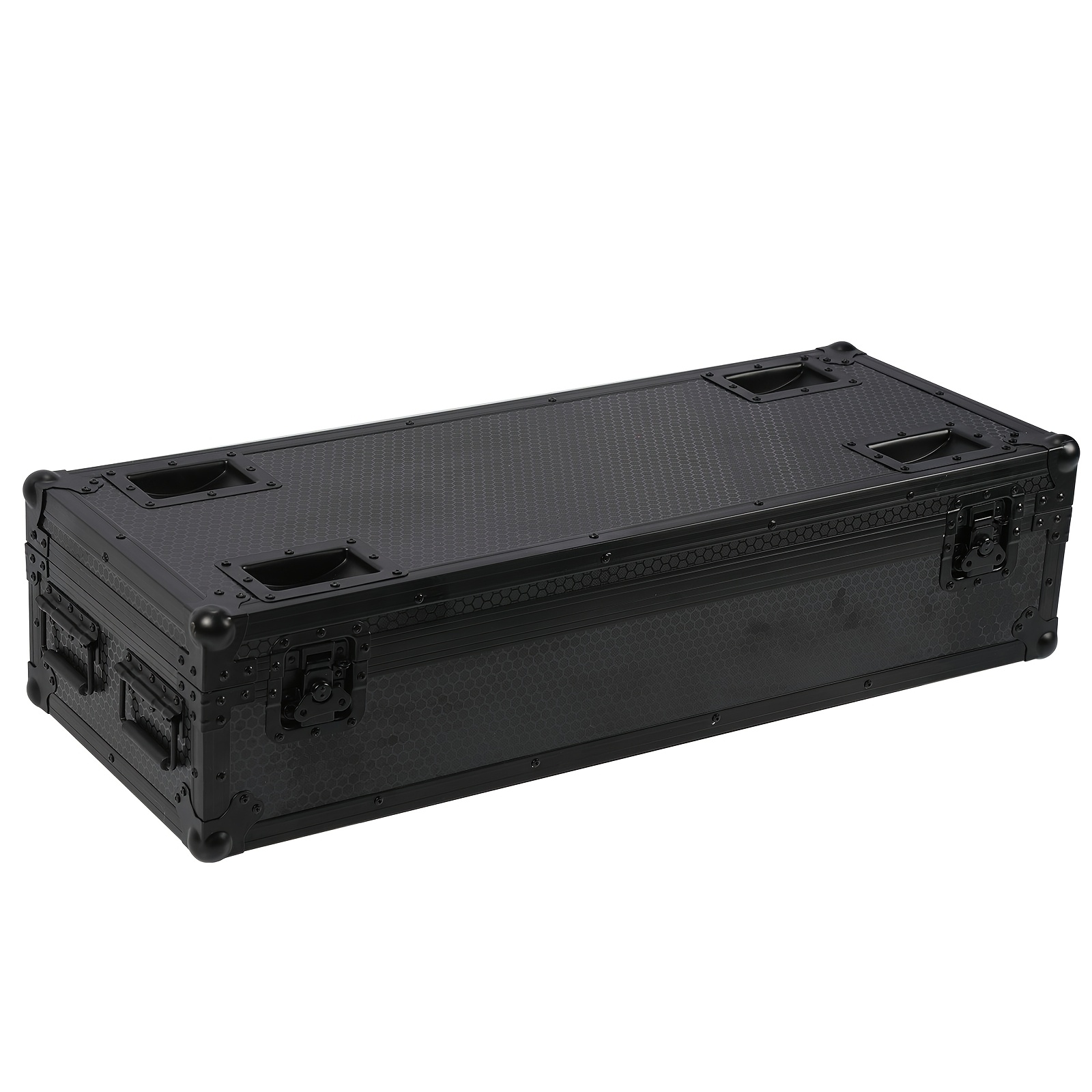 Image of Black Flight Case 103.5*41*25.5cm Eva Foam Partition Airline Case Pe Leather For Wall Washer Light(98*18*8cm), Stage Lights Drop-proof Durable