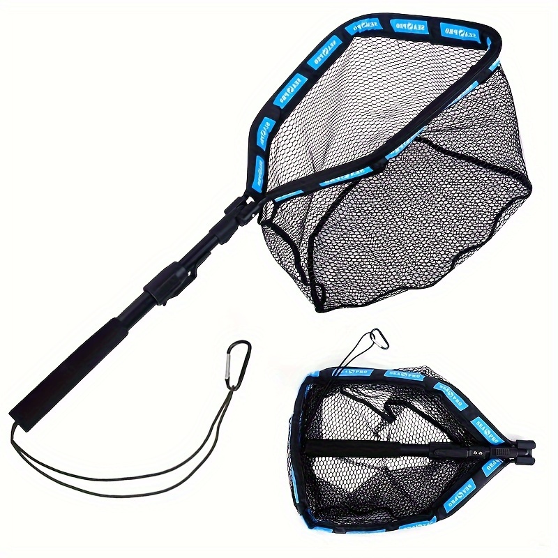 YVLEEN Folding Fishing Net - Foldable Fish Landing Net Robust