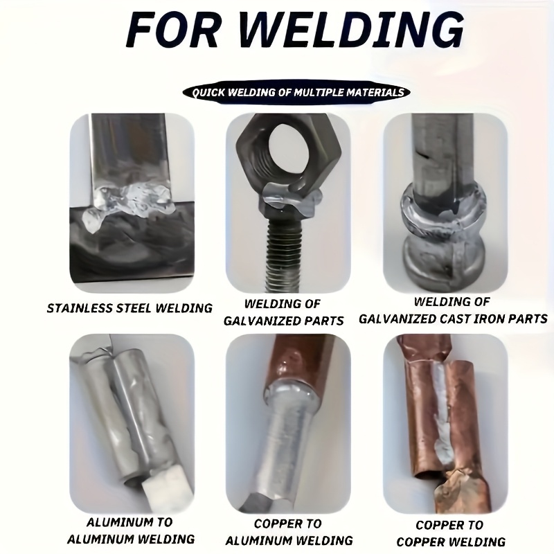 6 3 low temperature welding rods a magical tool for aluminum low temperature repairs universal welding rods for home use   copper iron and aluminum flux cored welding wires suitable for water tanks and   versatile quick melting powder core rods used in stainless steel copper iron and in 88 countries Product details 2