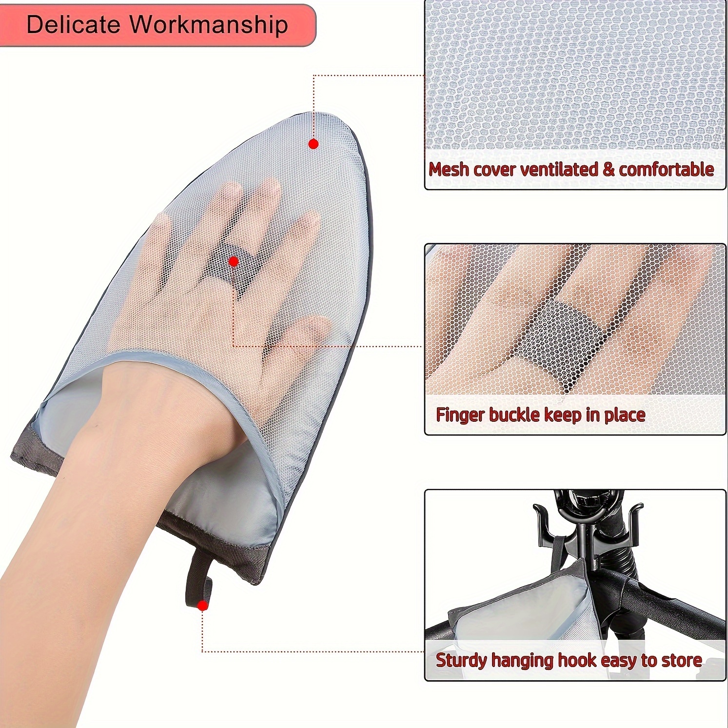 1pc handheld mini ironing board household electric ironing board sponge small ironing board folding ironing clothes board details 0