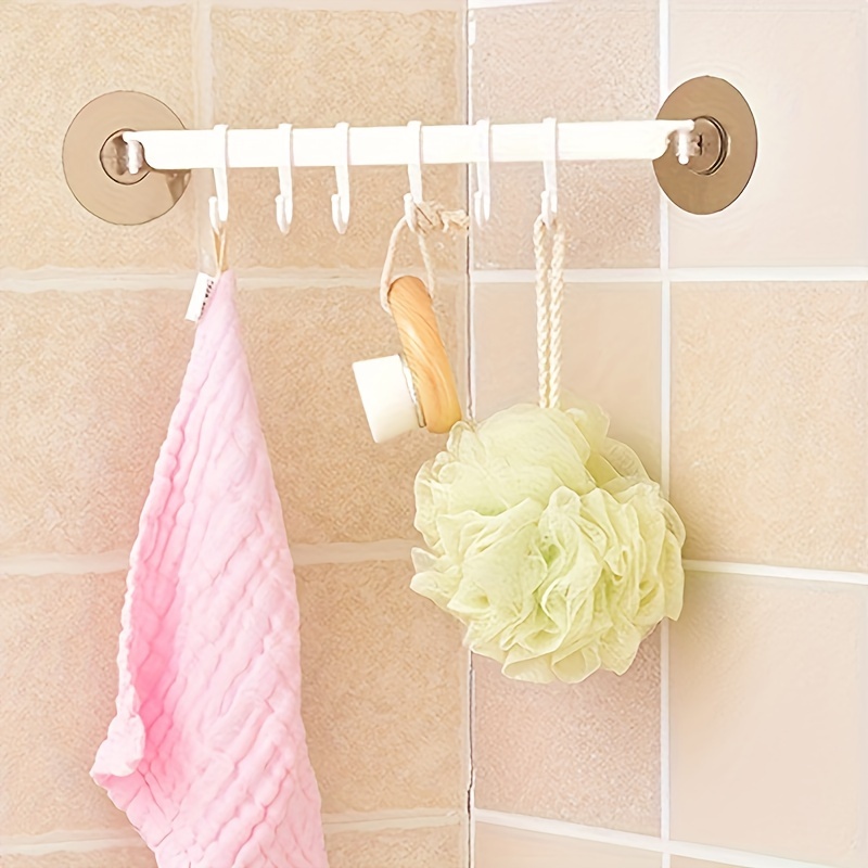 

1pc Plastic Bathroom Adhesive , Hanging For Bathroom Storage, Hanging For Organizers And Accessories