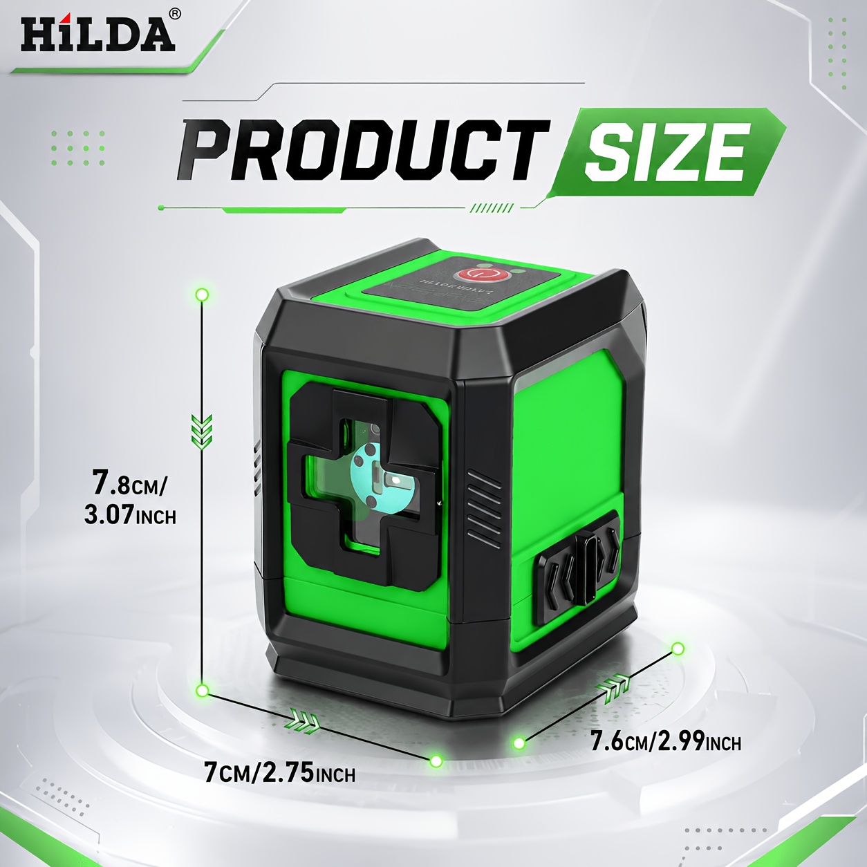 HILDA prenosivi zeleni laserski nivelator