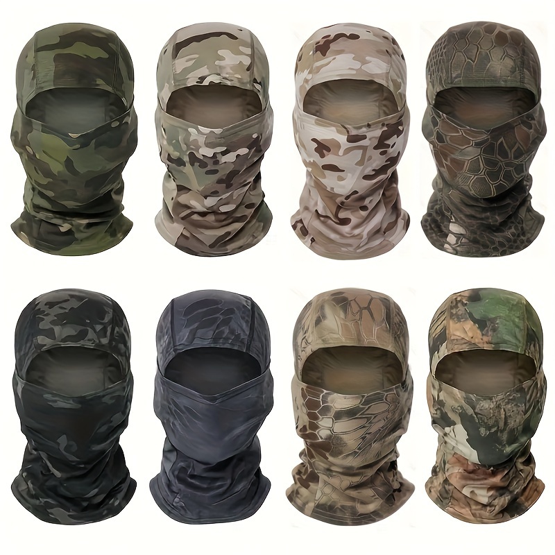 

Premium Cool Camouflage Balaclava, Uv Protection Full Face Cover, For Outdoor Sports Cycling Fishing