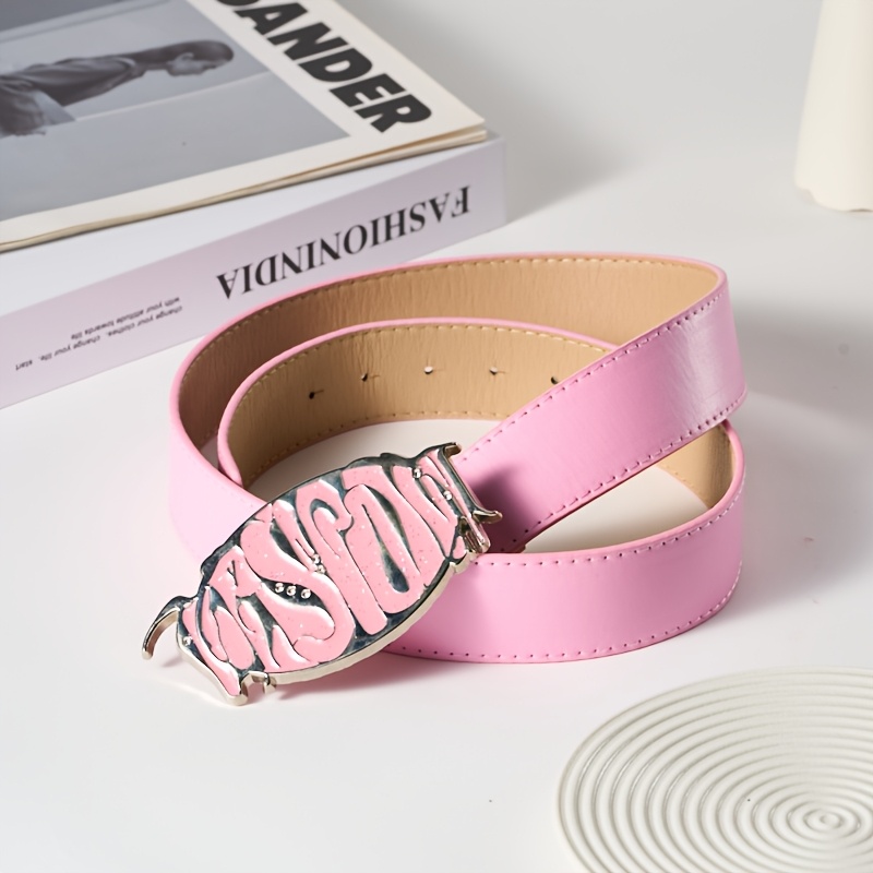 Image of Segga Snake Print Rhinestone Metal Belt For Girl - Streetwear Fashion Belt - 3 Colors