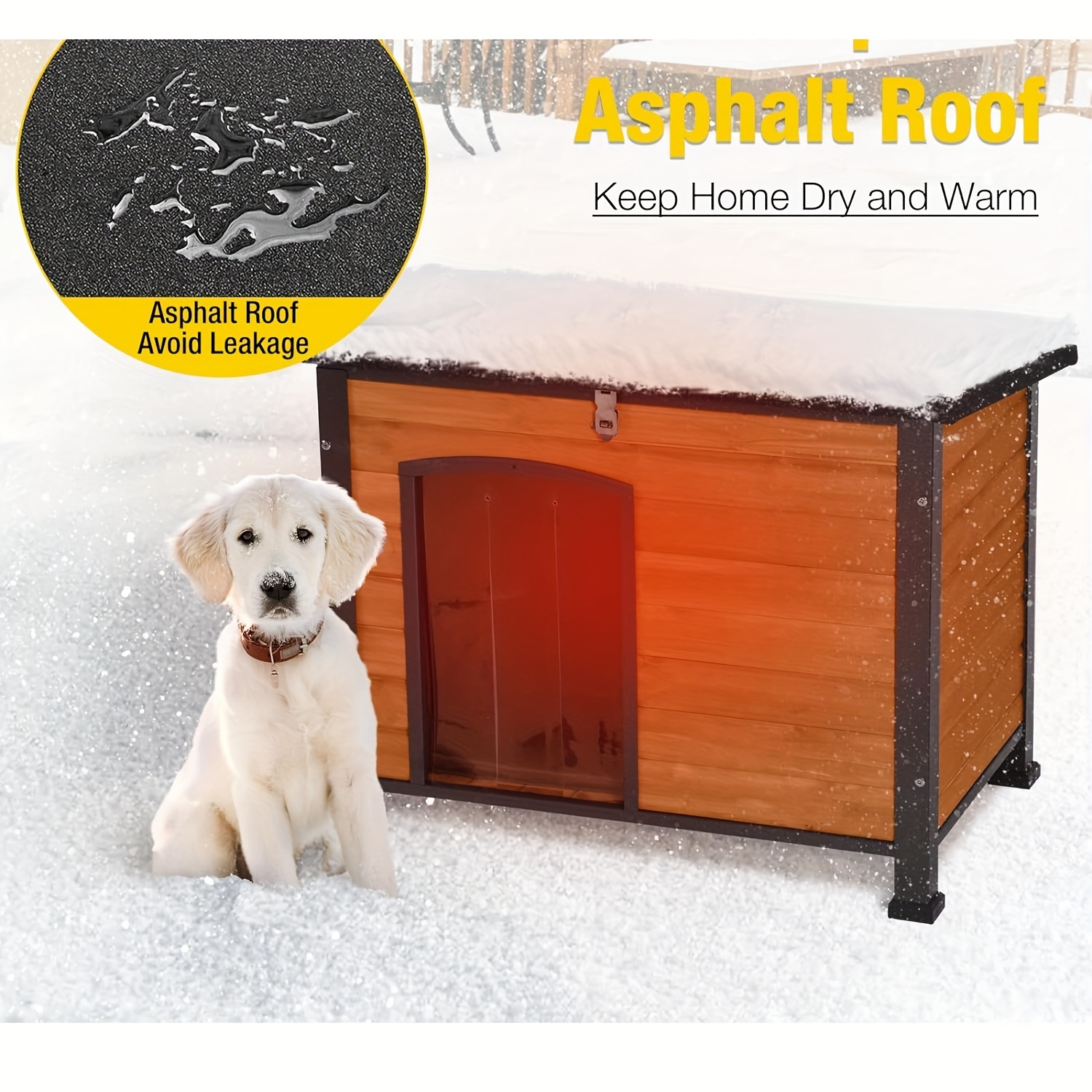 Insulated Dog Winter Dog Kennel Dog House Outdoor Indoor Dog