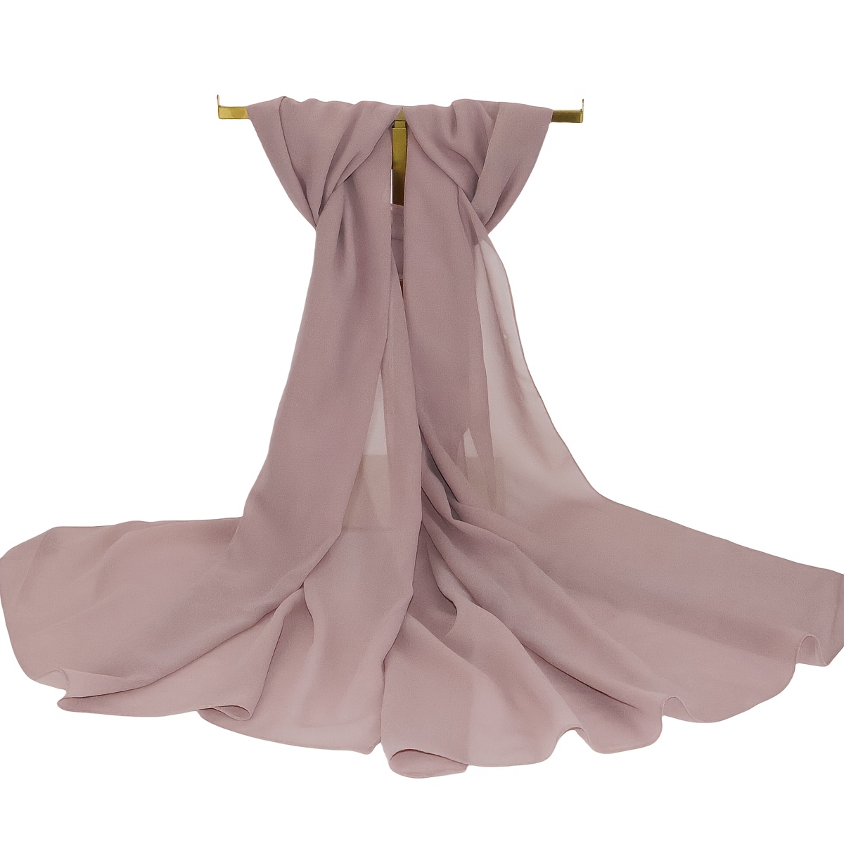 Solid Color Chiffon Scarf Hijab Simple Shawl Casual Windproof Head Wrap Women's Turban Outdoor Travel Beach Towel